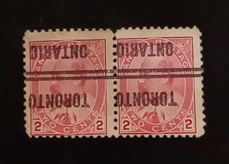 *REDUCED FURTHER* Canada 1911 - Overprint Inverted - MAGNIFICENT PAIR!!